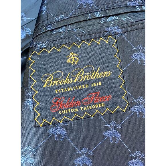 Vintage Brooks Brothers Blazer Mens Xl Blue 100% Coat Jacket Made In USA - Picture 3 of 14